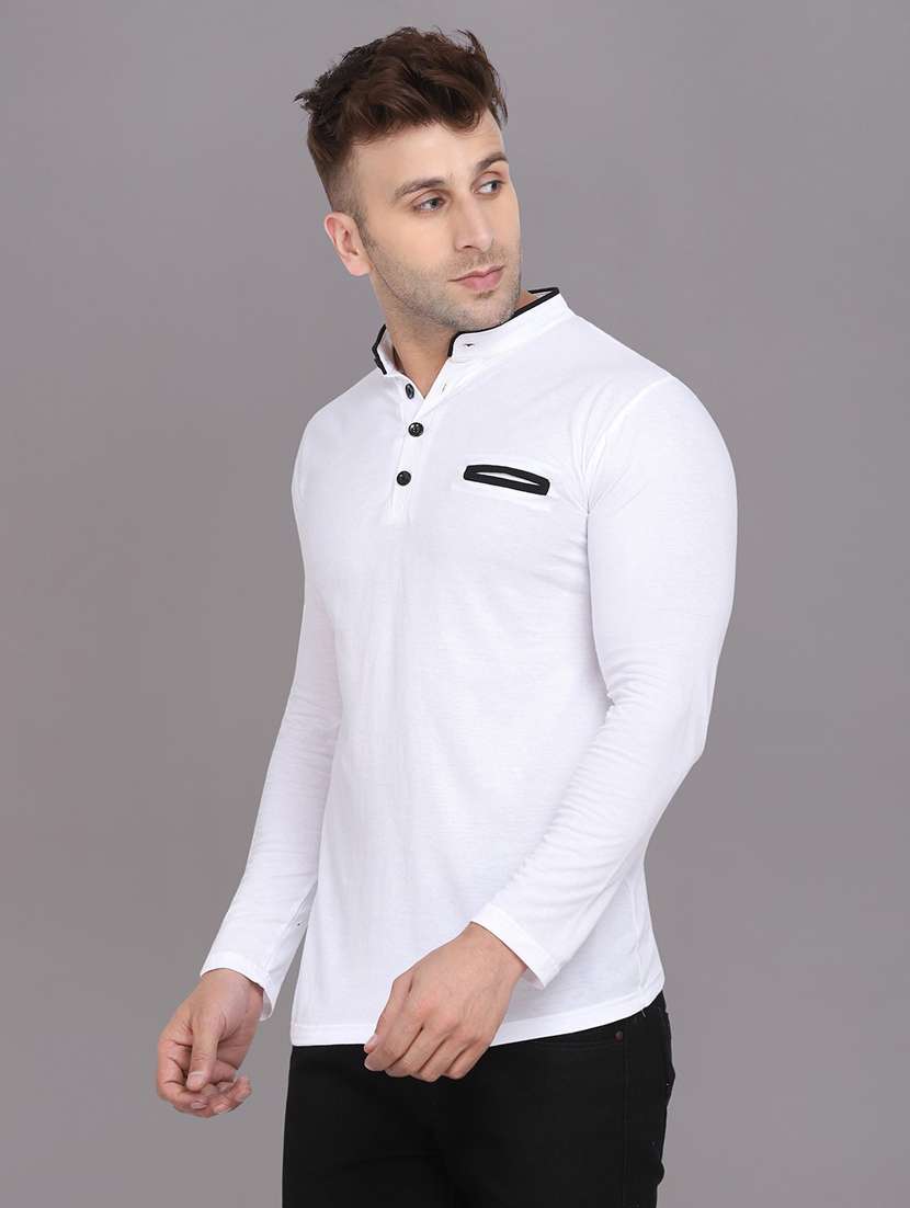 solid cotton blend t-shirt - 20841948 -  Standard Image - 1