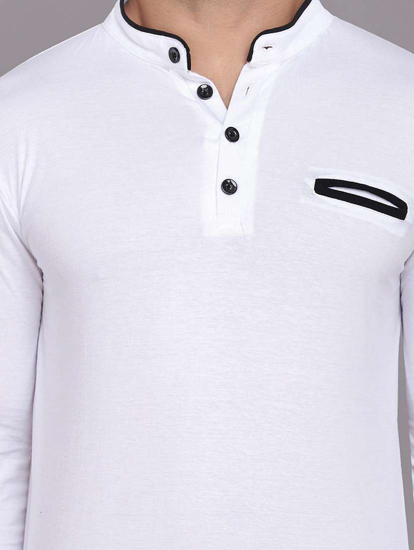 solid cotton blend t-shirt - 20841948 -  Standard Image - 4