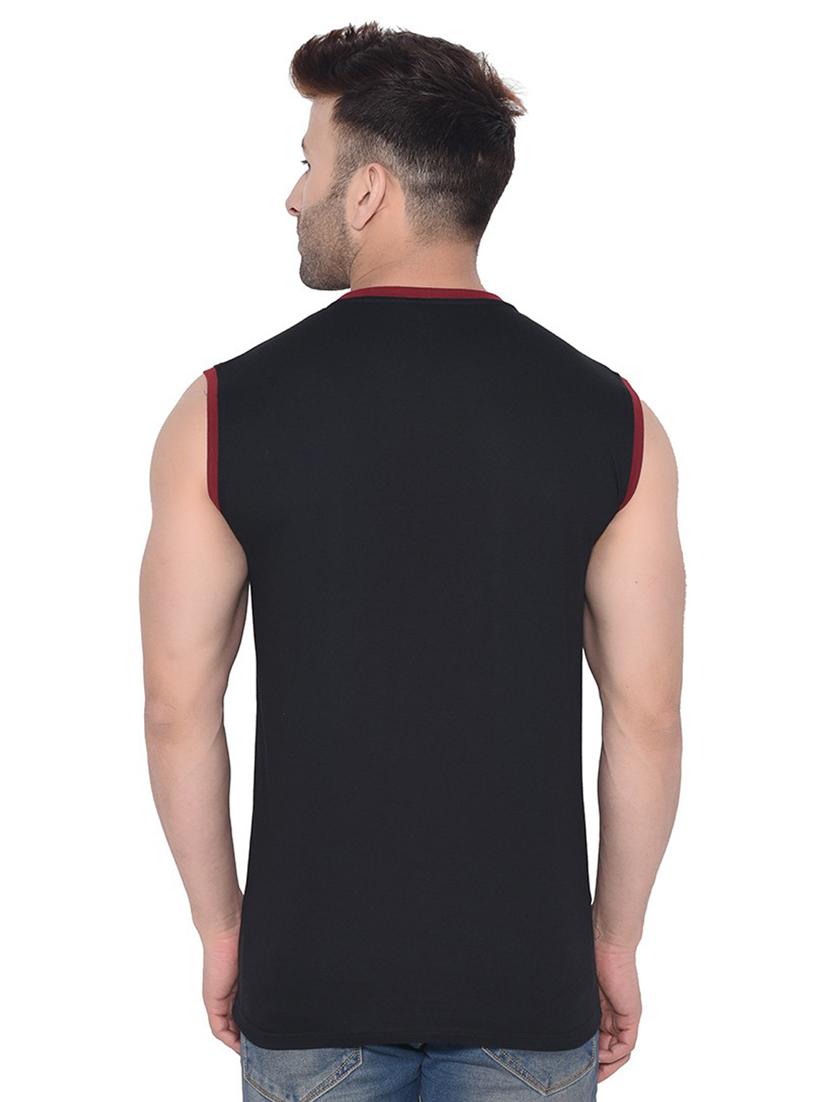 black cotton blend t-shirt - 20841951 - Standard Image - 1