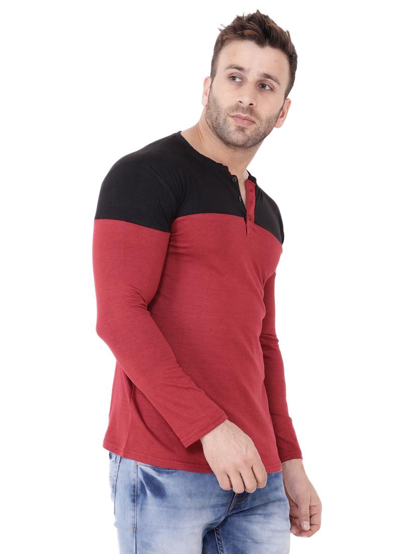 color block cotton blend t-shirt - 20841963 - Standard Image - 1
