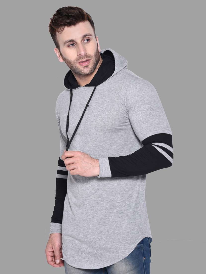 grey cotton blend t-shirt - 20841985 - Standard Image - 1