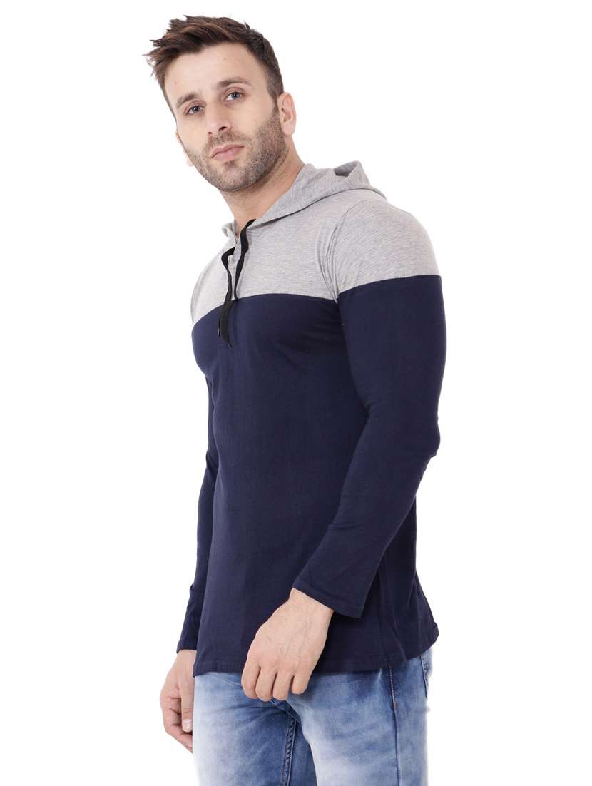 navy cotton blend  t-shirt - 20841999 -  Standard Image - 1