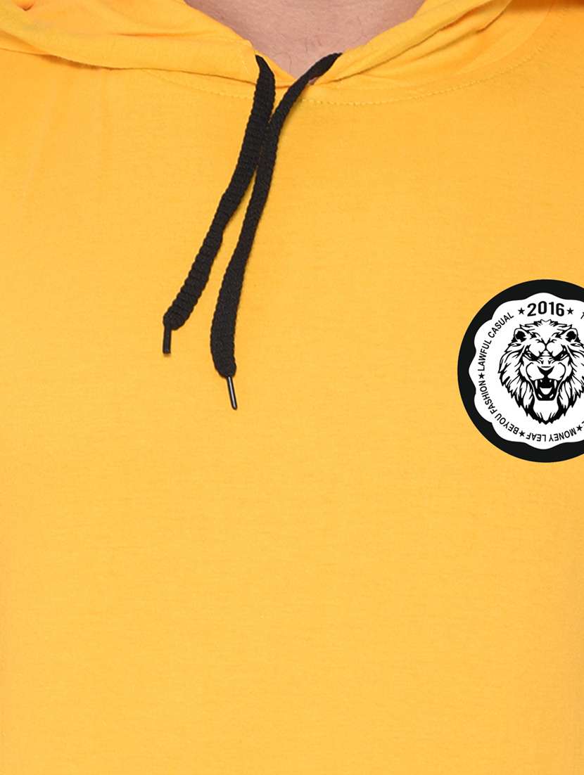 men solid sleeveless hooded t-shirt - 20842005 -  Standard Image - 4