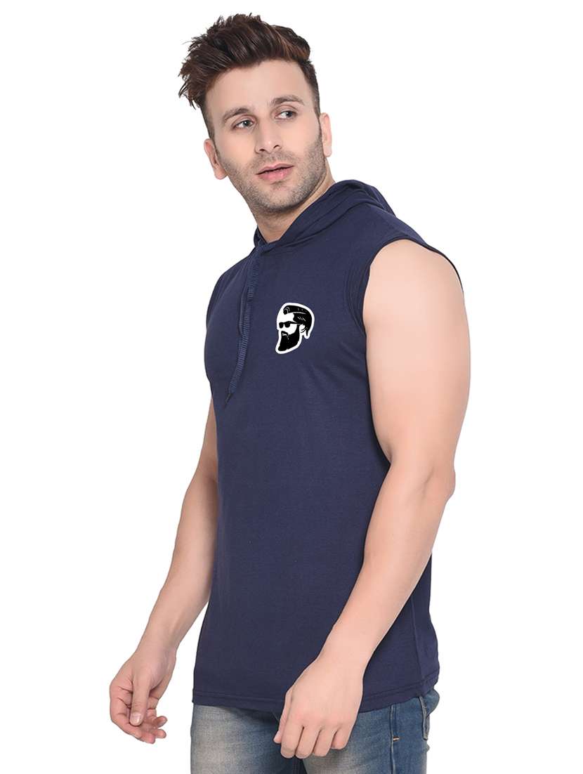 dark blue cotton blend  t-shirt - 20842007 -  Standard Image - 1