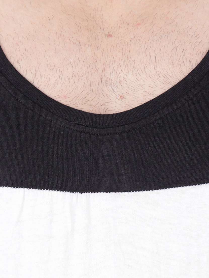 men sleeveless color block t-shirt - 20842015 -  Standard Image - 4