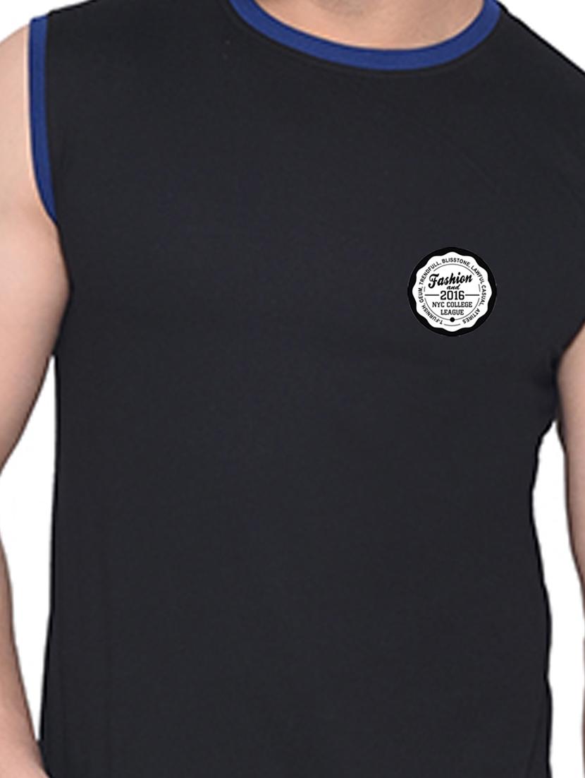 black cotton blend t-shirt - 20842017 - Standard Image - 4