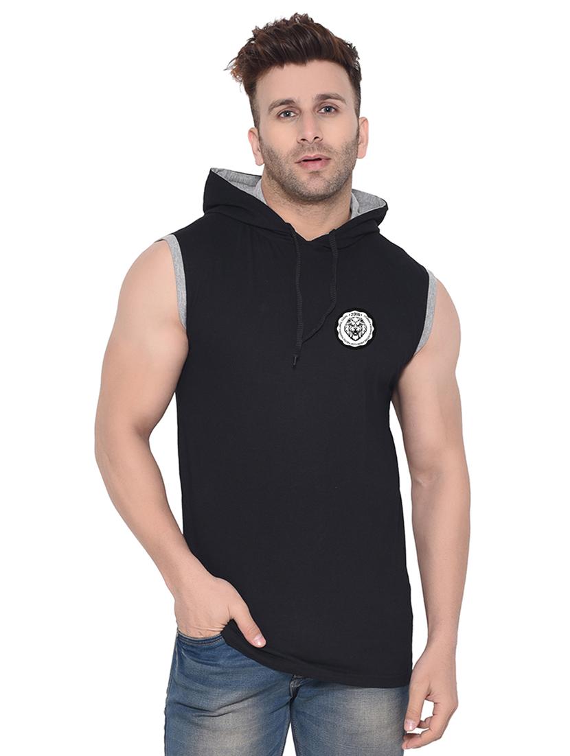 black cotton blend t-shirt - 20842044 - Zoom Image - 0