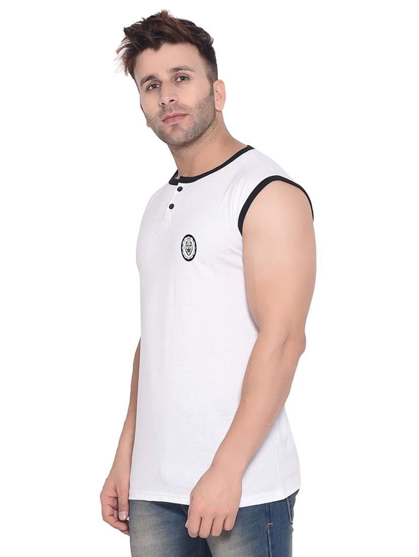 white cotton blend t-shirt - 20842079 -  Standard Image - 1