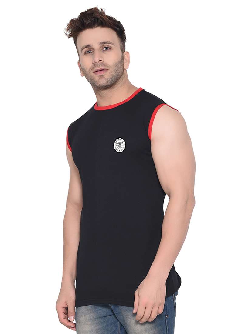 solid cotton blend t-shirt - 20842081 -  Standard Image - 1