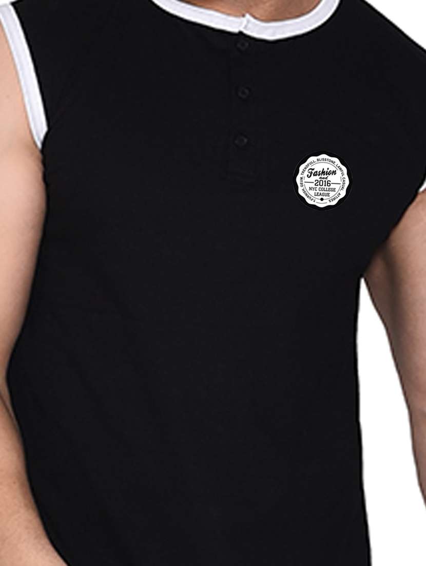 black cotton blend t-shirt - 20842106 -  Standard Image - 4