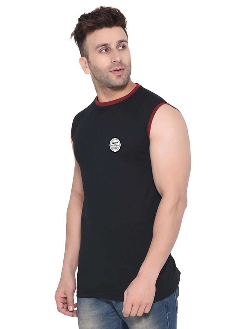 black cotton blend t-shirt - 20842117 - Standard Image - 1