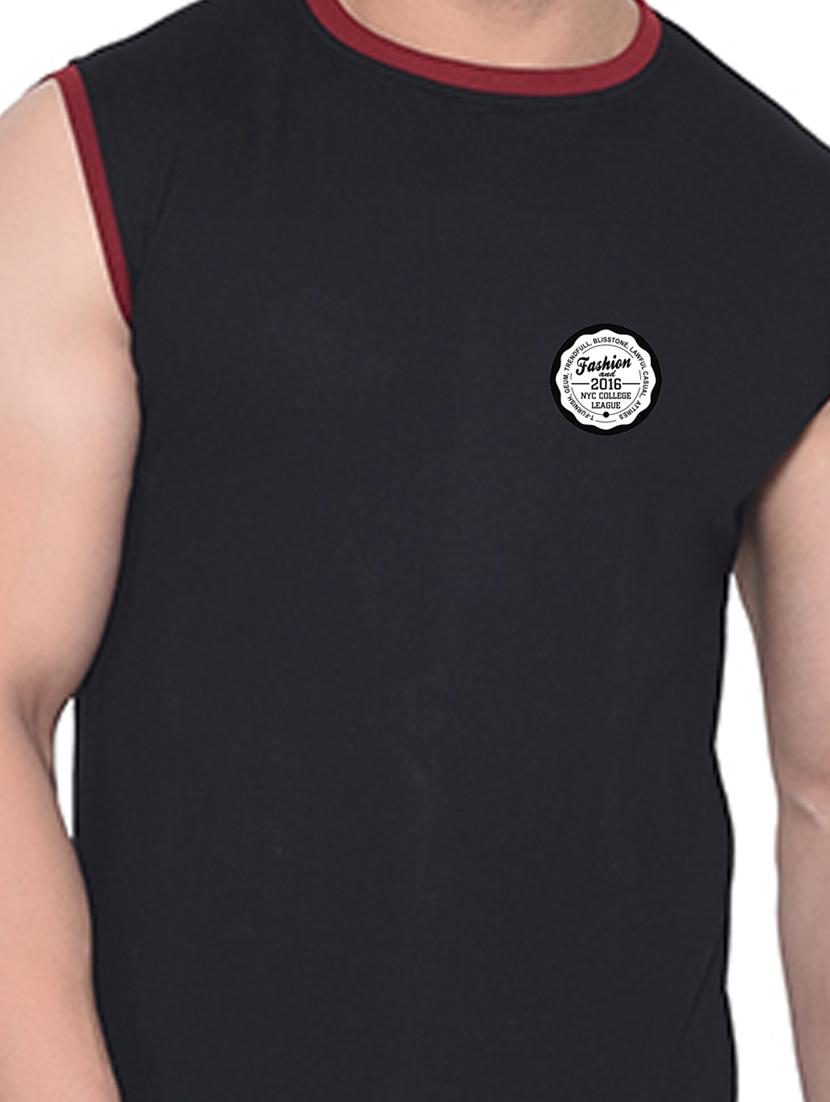 black cotton blend t-shirt - 20842117 - Standard Image - 4