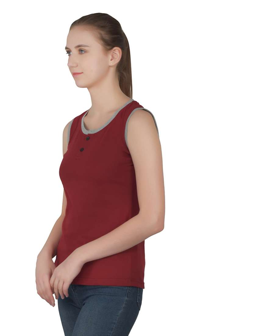 women solid round neck t-shirt - 20842138 -  Standard Image - 1
