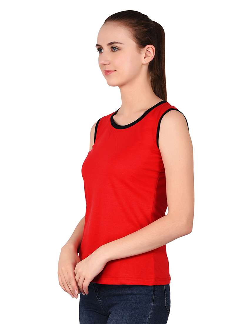 women solid round neck t-shirt - 20842142 -  Standard Image - 1