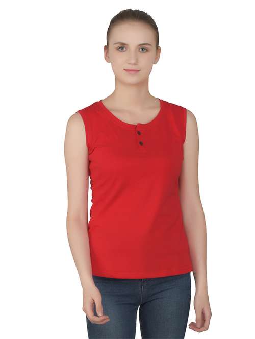 women solid round neck t-shirt - 20842173 -  Standard Image - 0