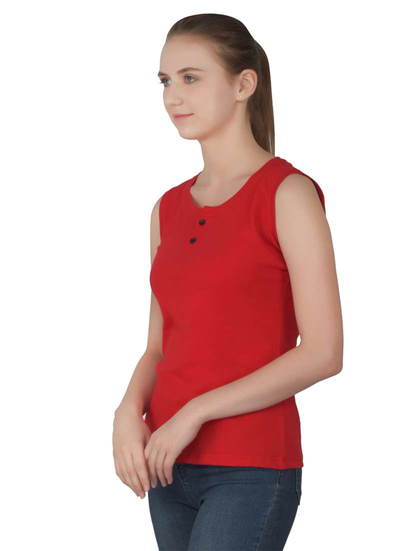 women solid round neck t-shirt - 20842173 -  Standard Image - 1