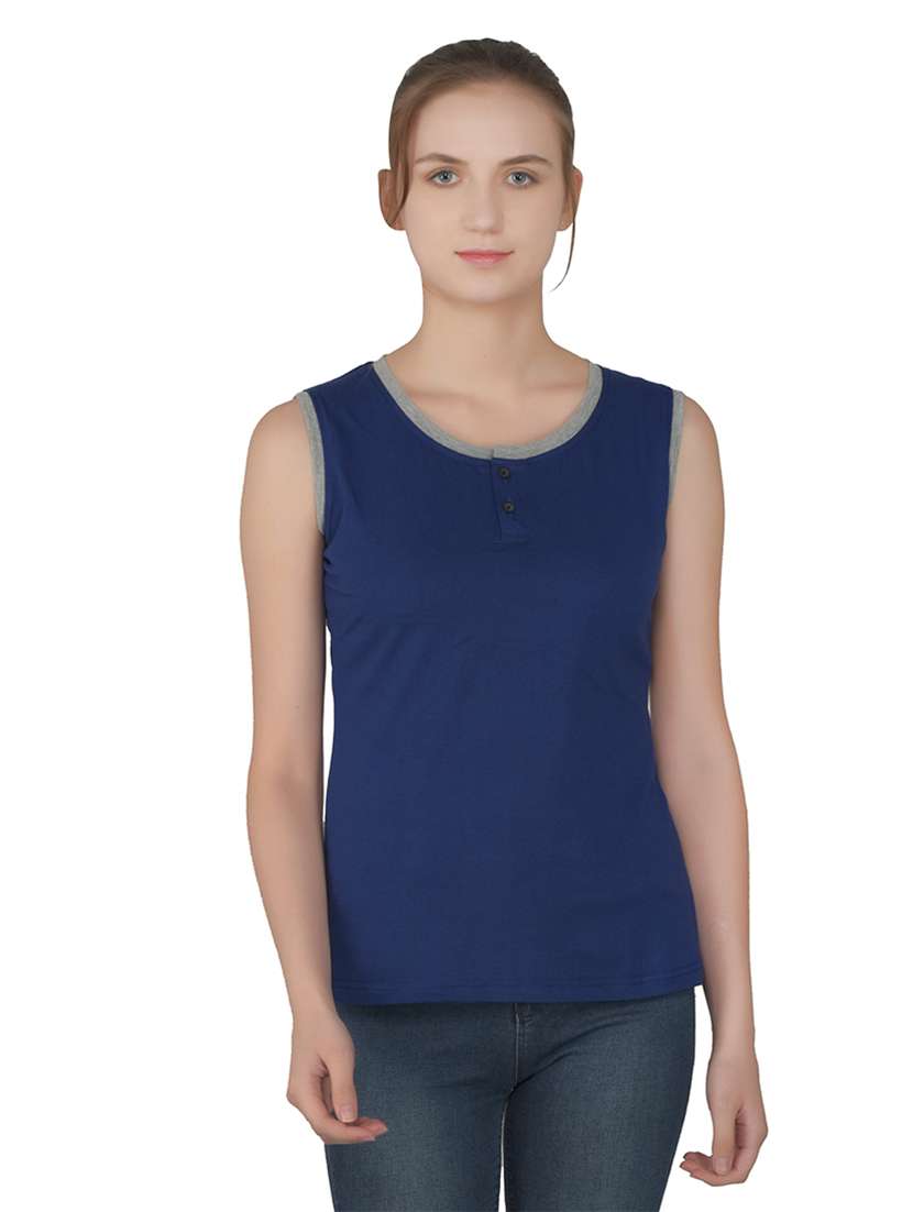 women solid round neck t-shirt