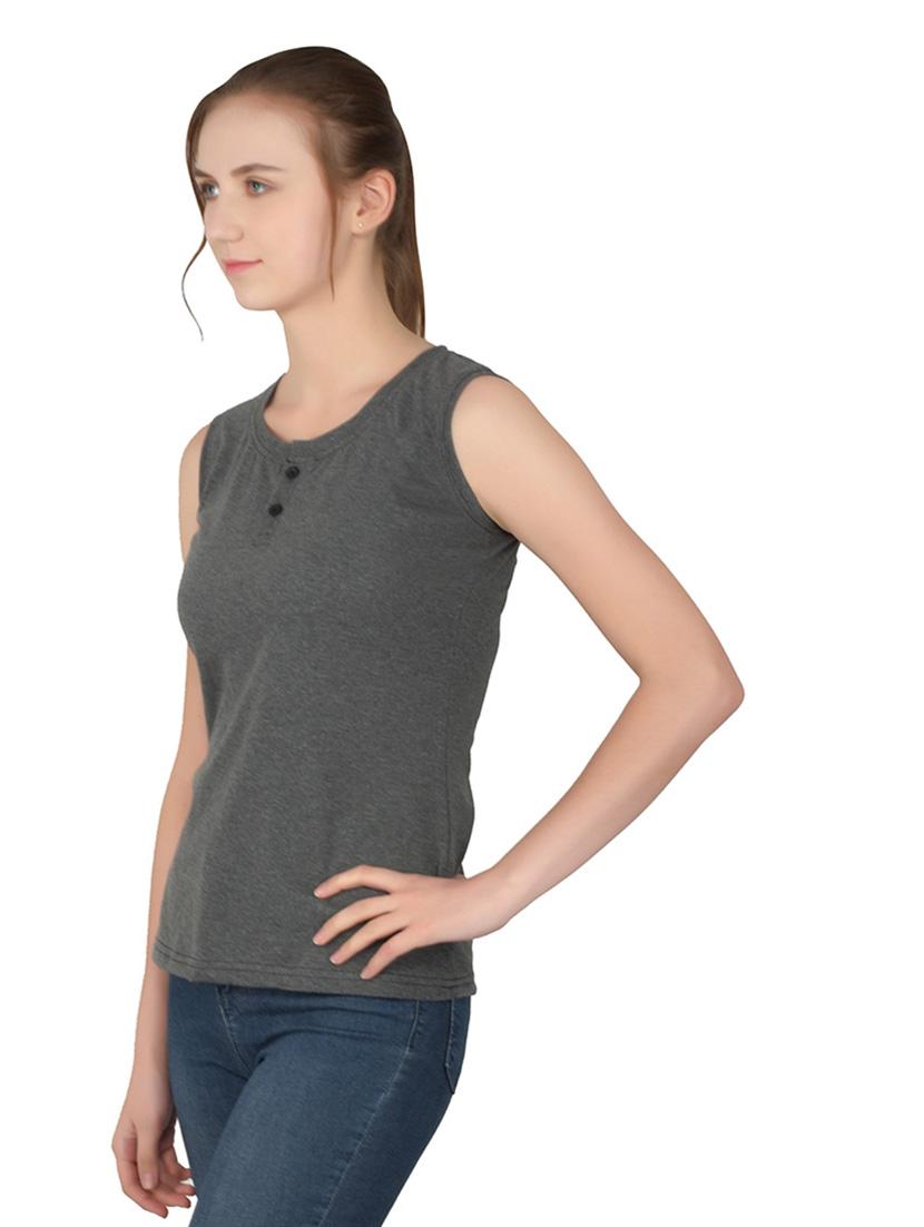 women solid round neck t-shirt - 20842226 -  Standard Image - 1