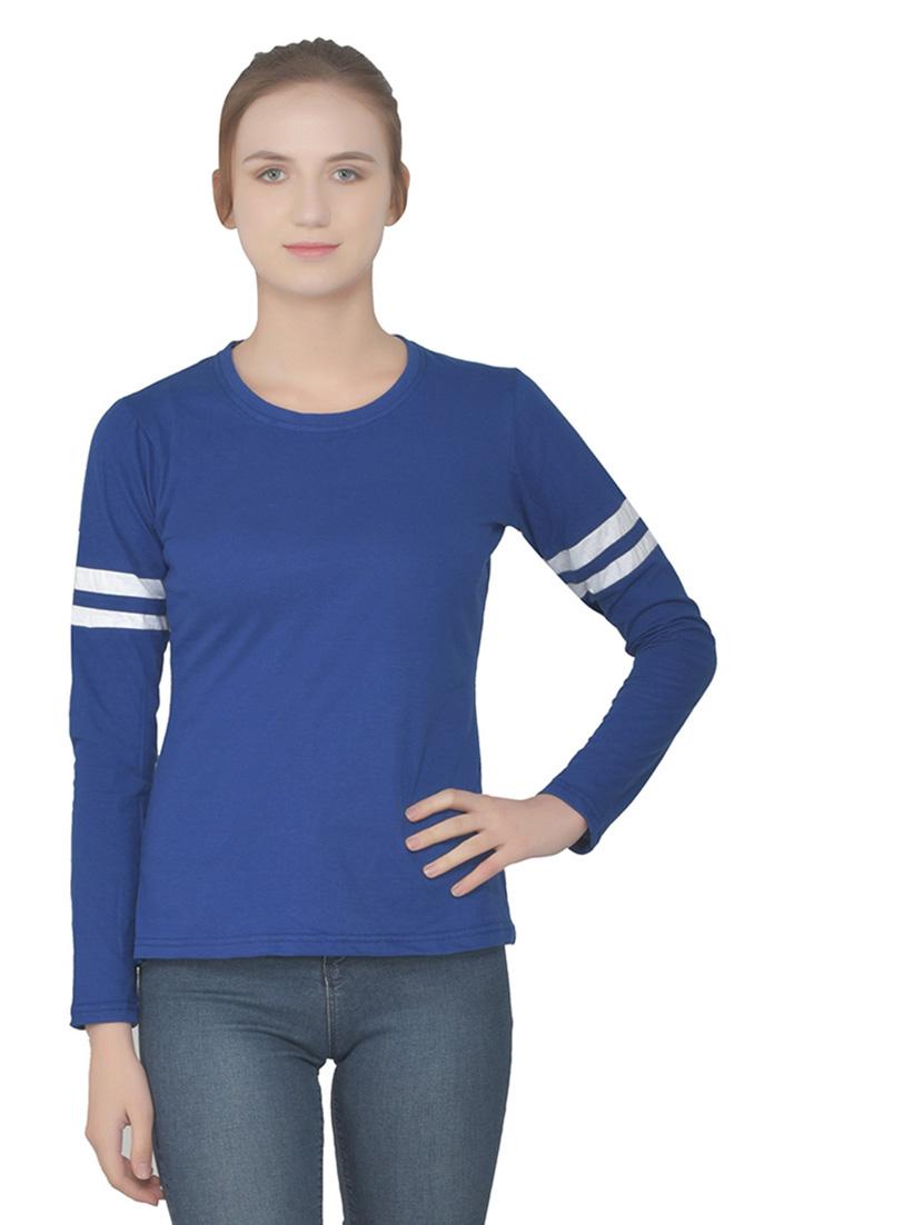 women solid round neck t-shirt - 20842280 - Zoom Image - 0