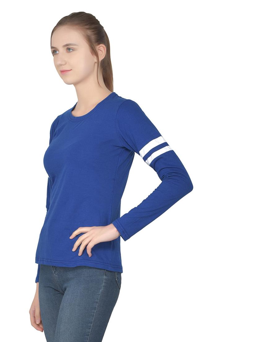 women solid round neck t-shirt - 20842280 - Standard Image - 1