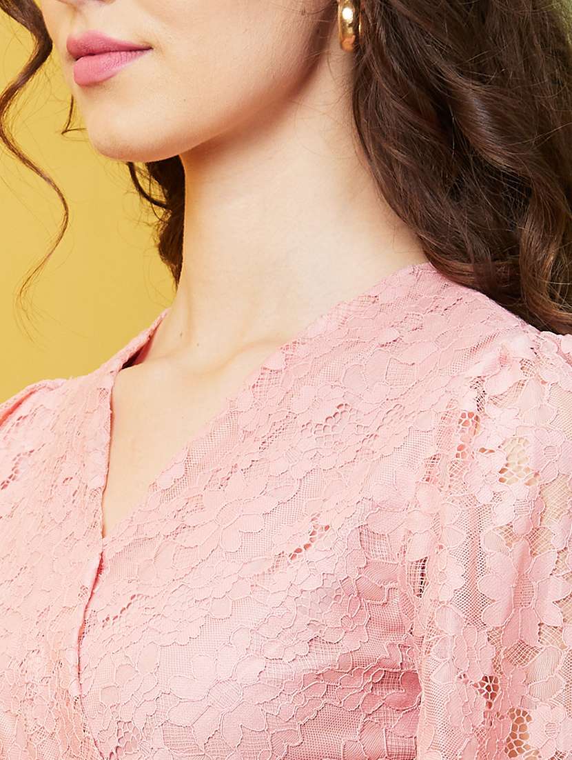 pink self-designed layered dress - 20844568 - Standard Image - 4