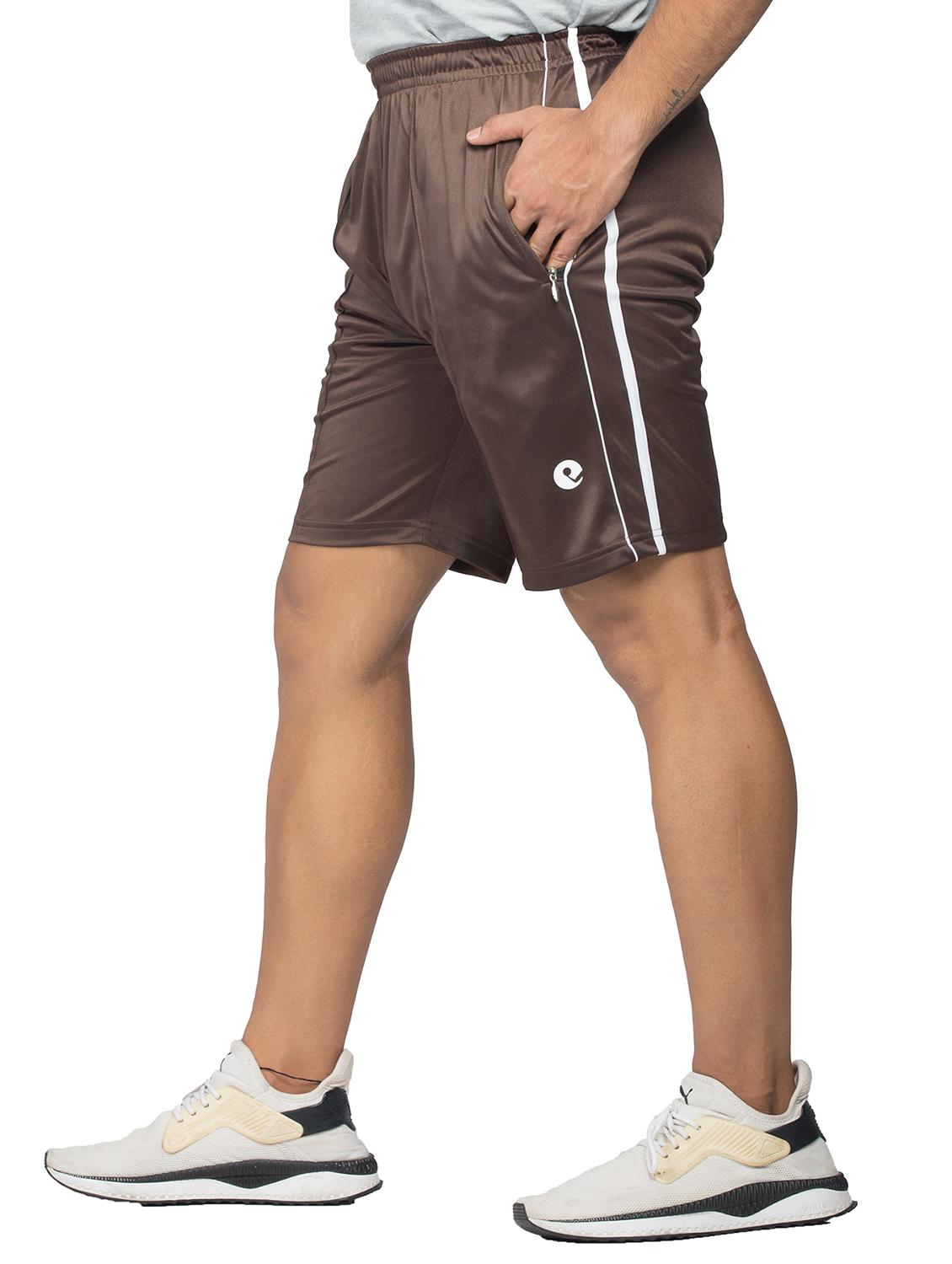 coffee brown polyester regular short - 20845146 - Standard Image - 1