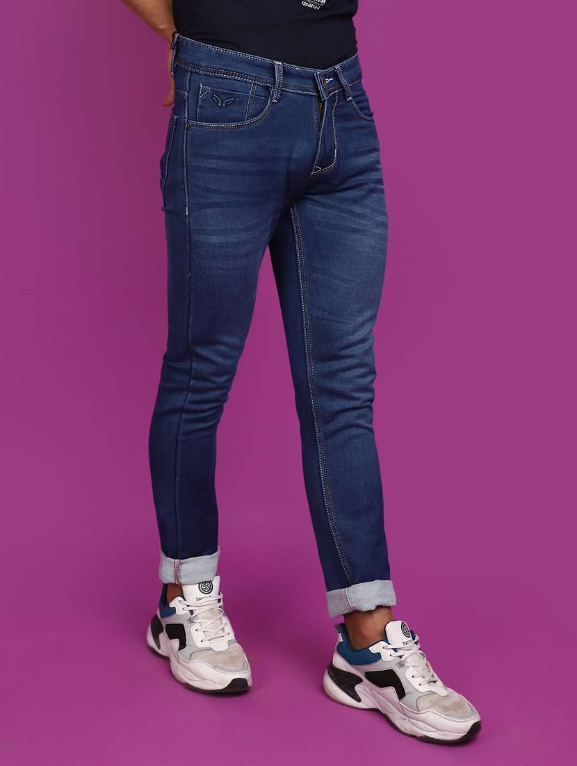 men mid rise washed denim jeans - 20846397 -  Standard Image - 1