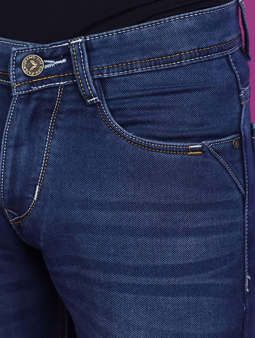 men mid rise washed denim jeans - 20846397 -  Standard Image - 4