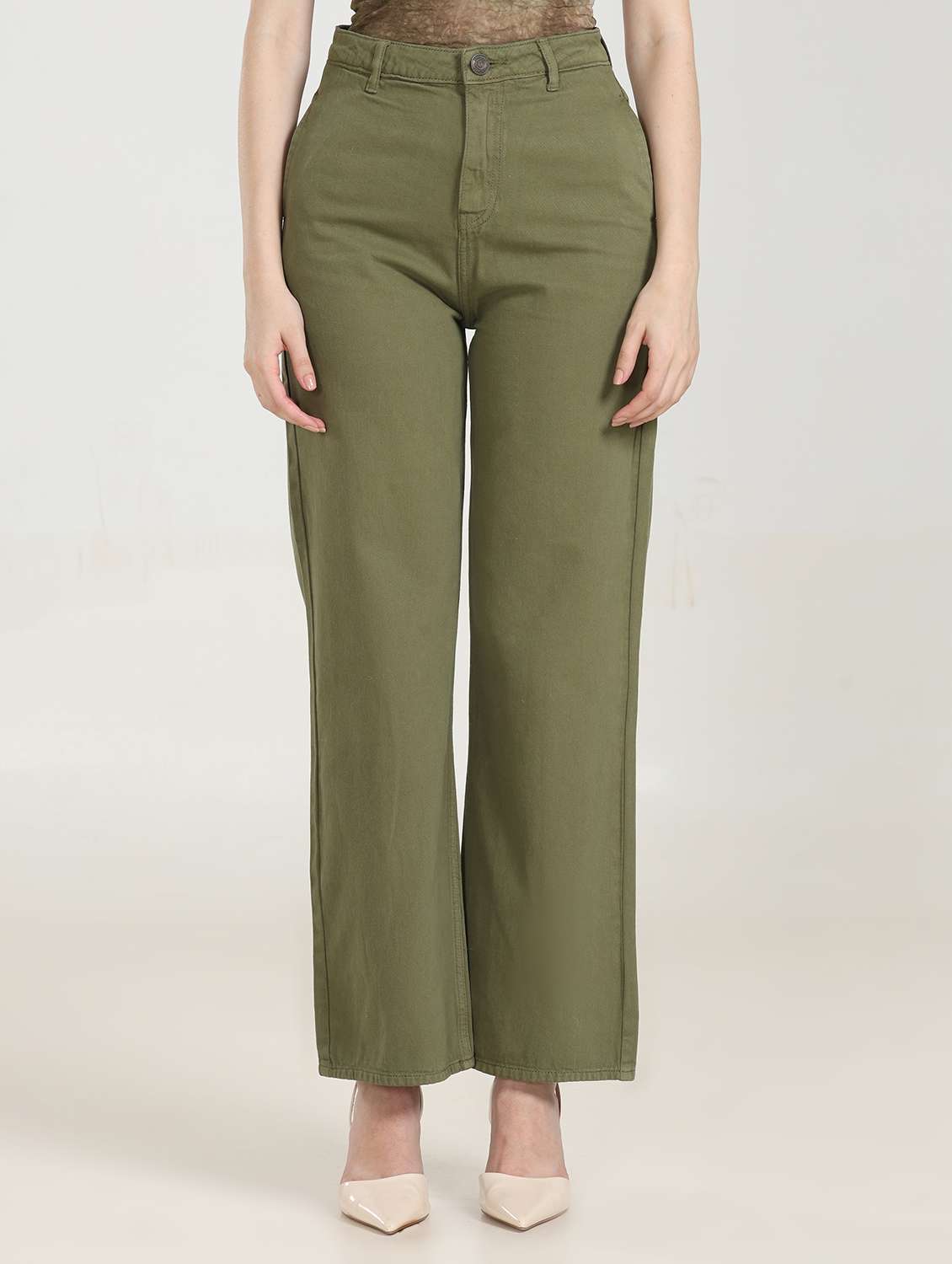 women's plain straight fit jeans