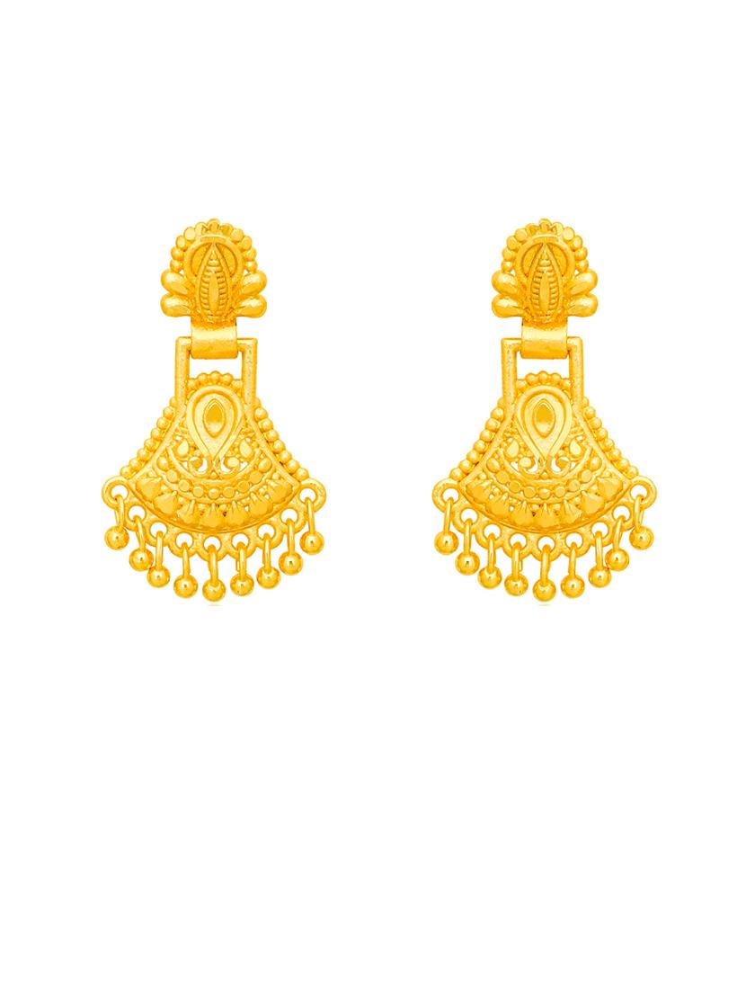 gold plated drop earrings - 20847955 - Standard Image - 1