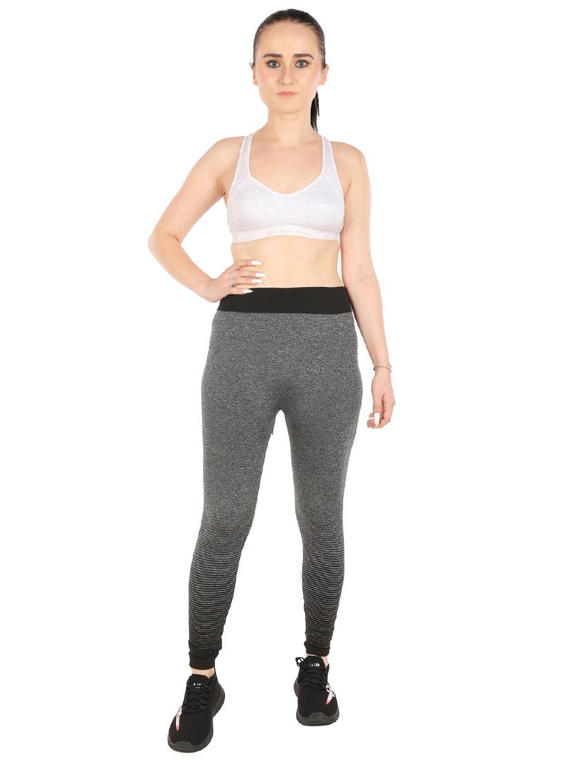 grey cotton blend sports bra - 20848470 - Standard Image - 4