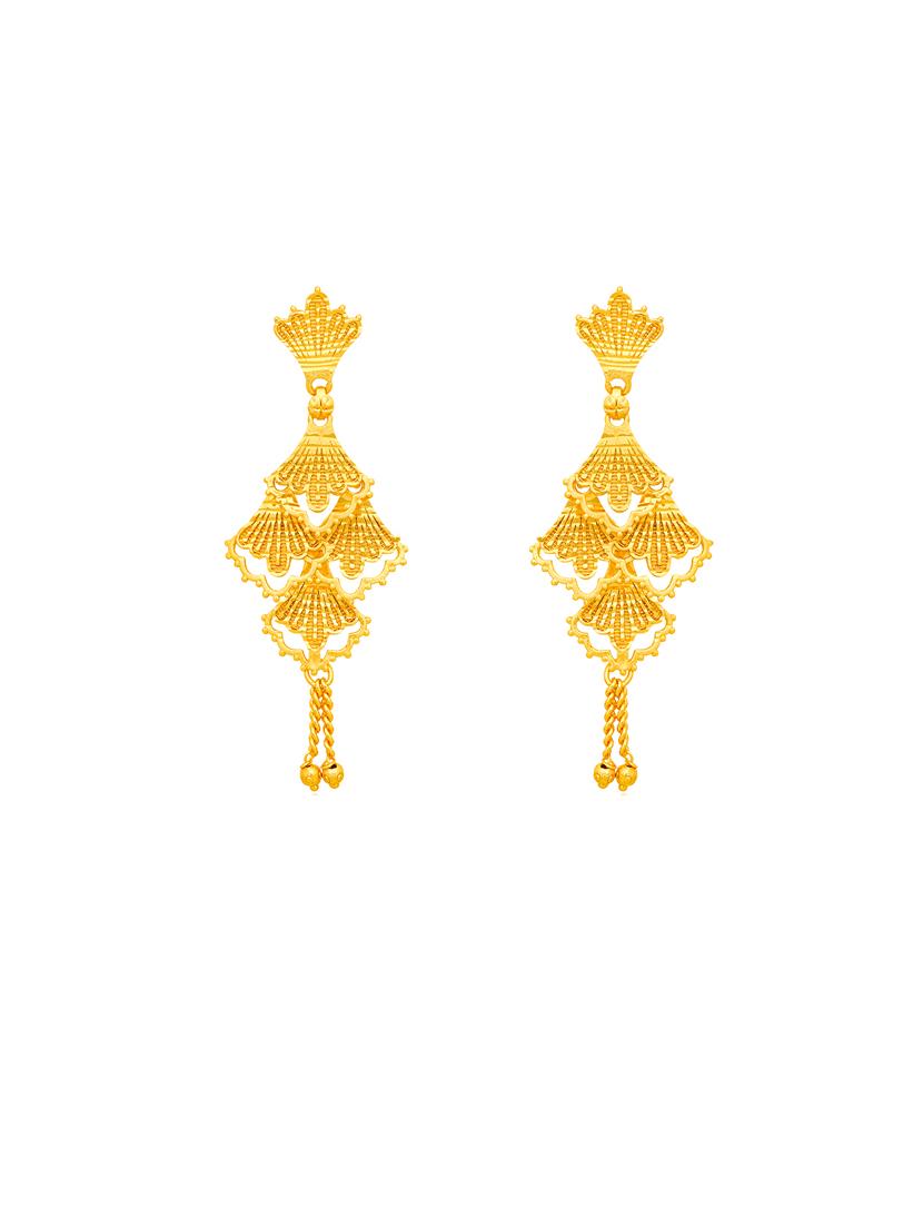 gold plated drop earrings - 20848729 - Standard Image - 1