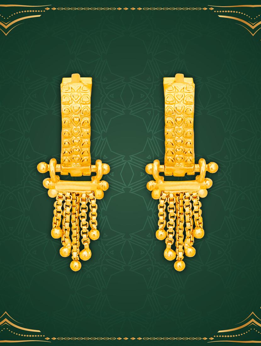 gold plated balli earrings