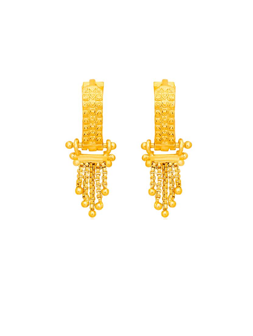 gold plated balli earrings - 20848871 - Standard Image - 1