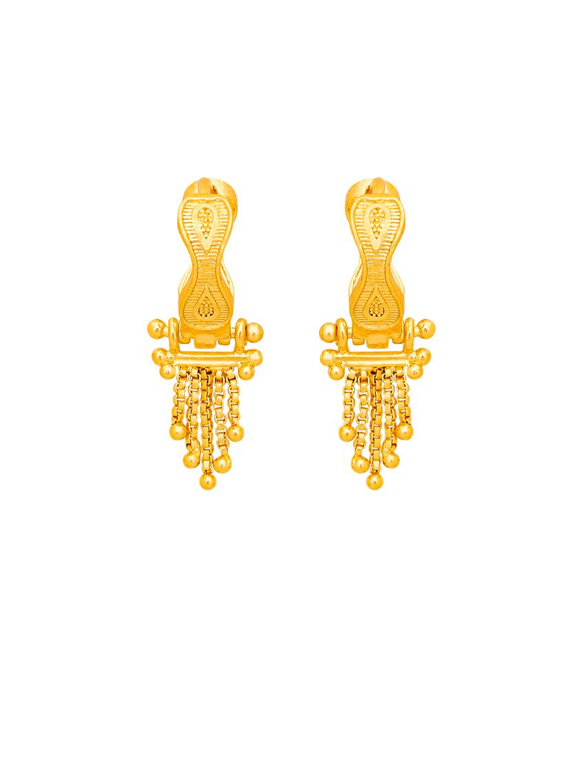 gold plated balli earrings - 20848872 - Standard Image - 1