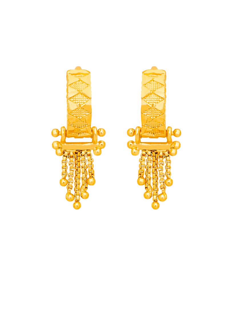 gold plated balli earrings - 20848875 - Standard Image - 1