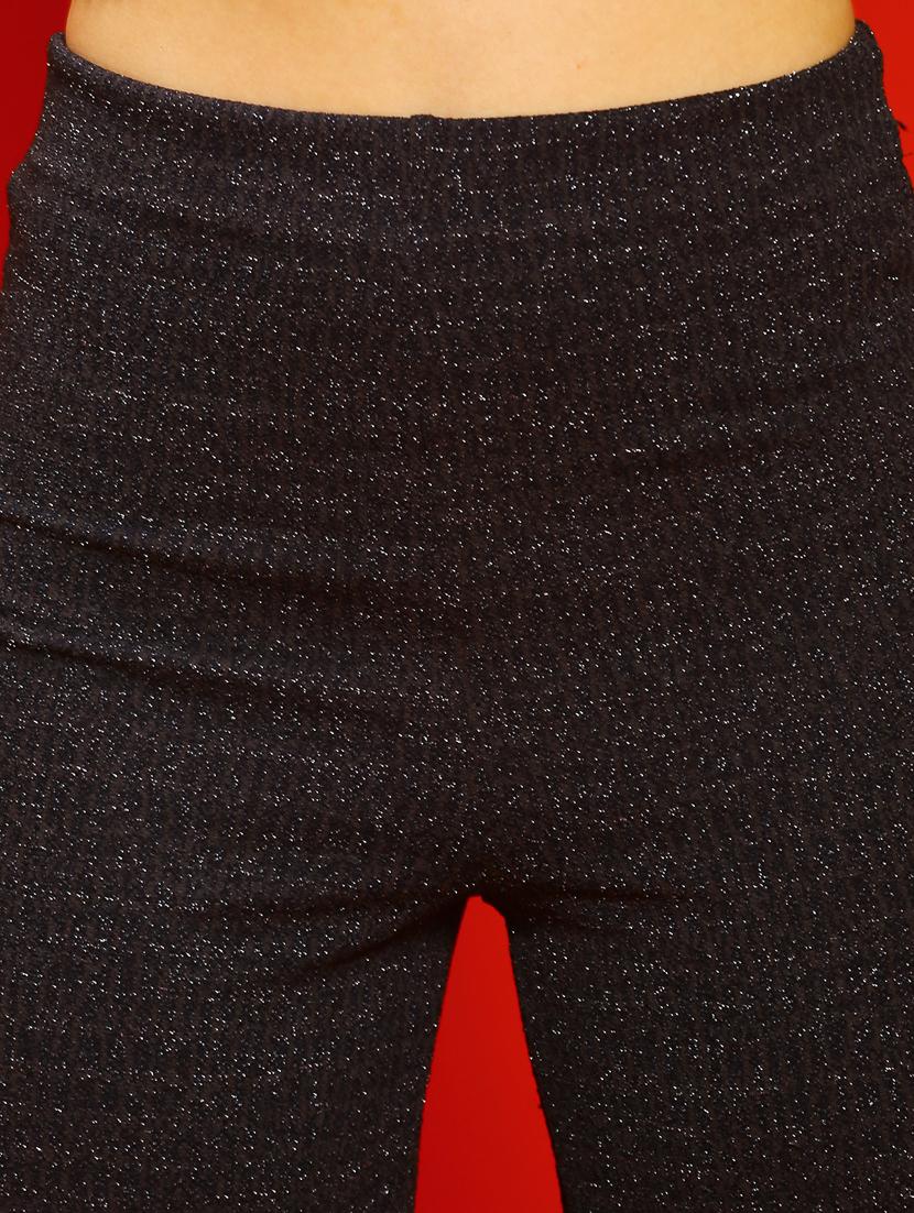 black polyester flat front trouser - 20848915 - Standard Image - 4