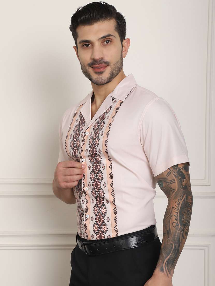 rosewater pink cotton casual shirt - 20848934 -  Standard Image - 1