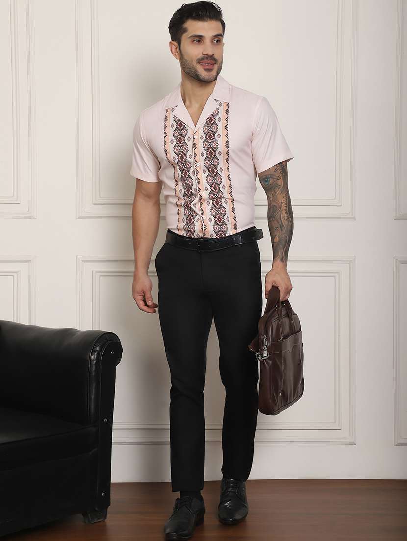 rosewater pink cotton casual shirt - 20848934 -  Standard Image - 4