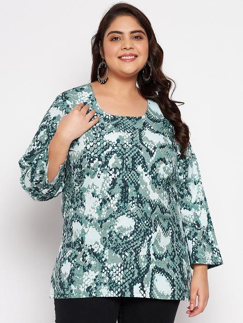 women multicolored animal printed plus size top - 20850550 - Standard Image - 0