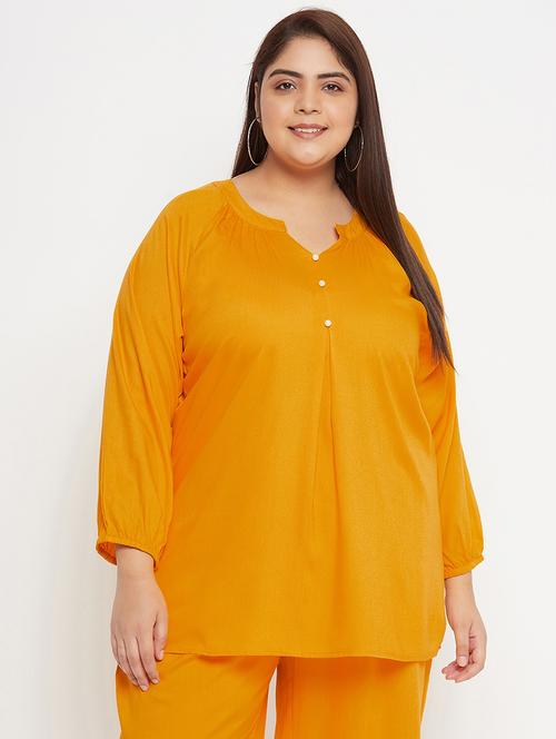 orange rayon plus top - 20850588 -  Standard Image - 0