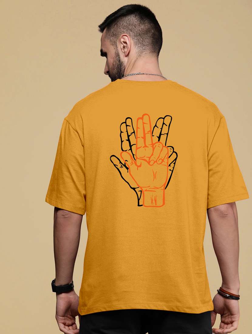 yellow polyester back print tshirt - 20850620 -  Standard Image - 4