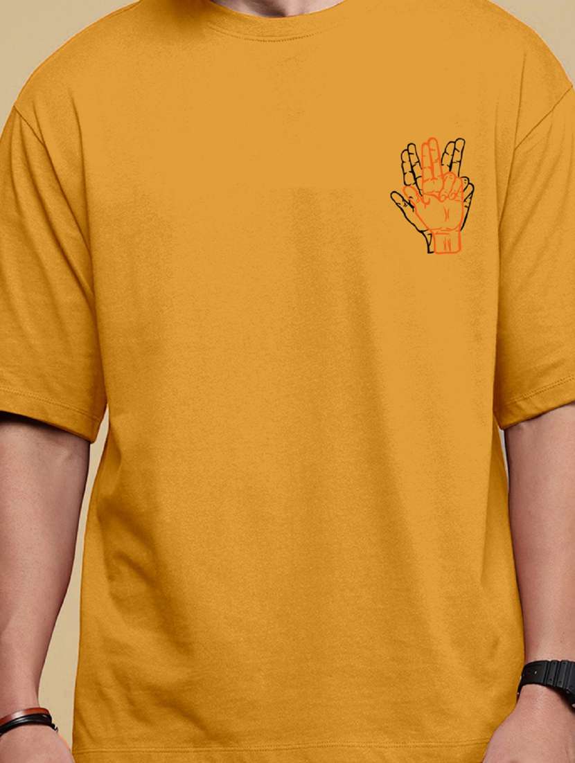 yellow polyester back print tshirt - 20850620 -  Standard Image - 6