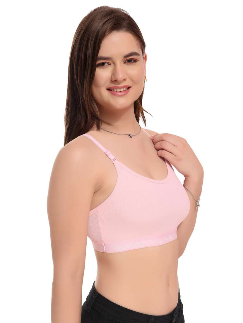 women solid hosiery bra - 20851237 -  Standard Image - 1