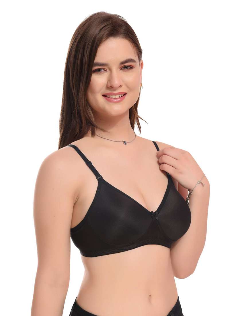 women solid hosiery bra - 20851246 - Standard Image - 1