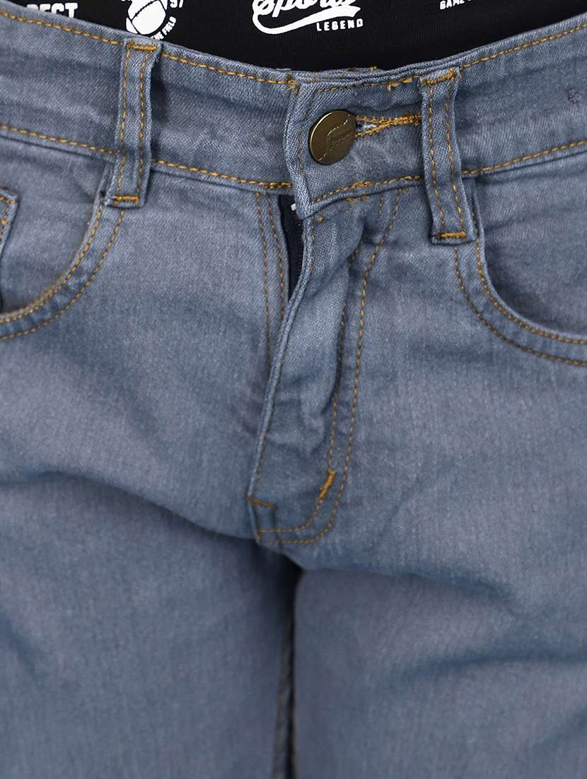 solid grey denim jeans - 20852272 -  Standard Image - 4