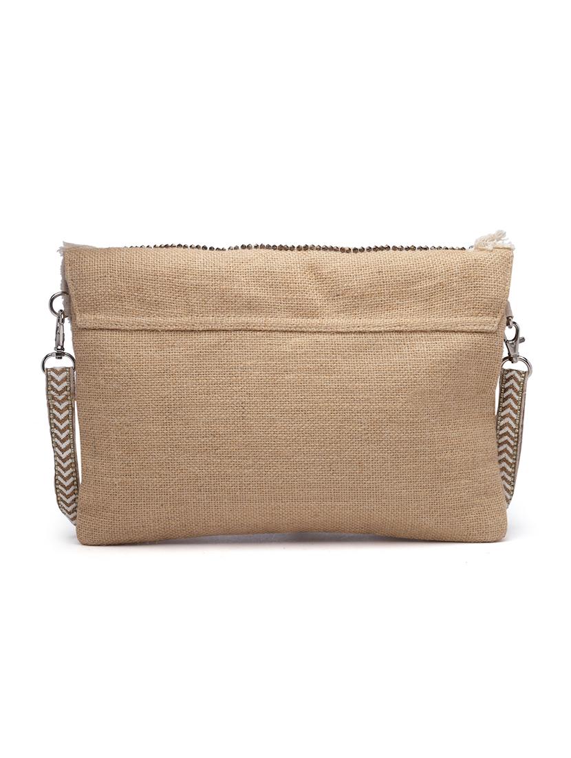beige embellished sling bag - 20852384 - Standard Image - 1