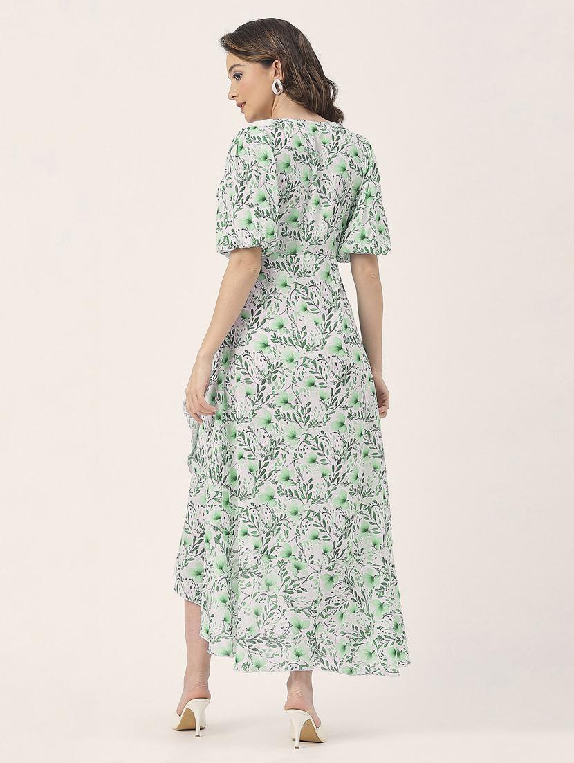 women white floral printed fit & flare dress - 20852397 - Standard Image - 4