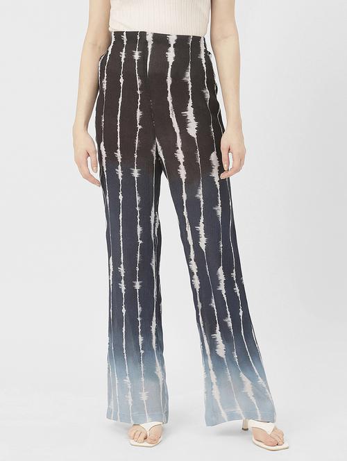 women printed bootcut trouser - 20852409 - Standard Image - 0