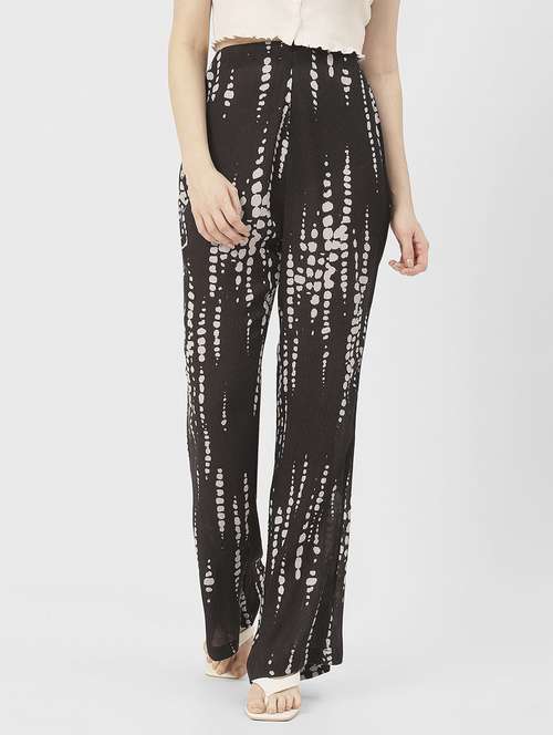 women shibori print wide leg trouser - 20852410 -  Standard Image - 0